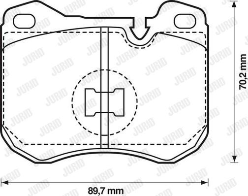 Jurid 571373J - Гальмівні колодки, дискові гальма autozip.com.ua