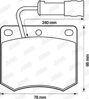 Jurid 571298J - Гальмівні колодки, дискові гальма autozip.com.ua