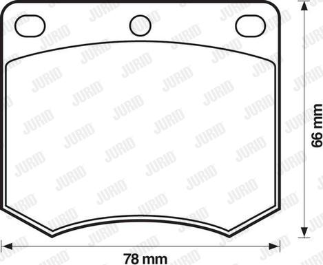 Jurid 571247D - Гальмівні колодки, дискові гальма autozip.com.ua