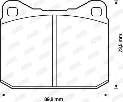 Jurid 571255D - Гальмівні колодки, дискові гальма autozip.com.ua