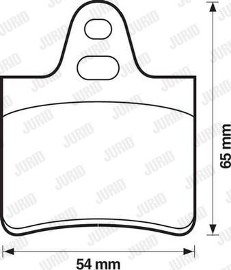 Jurid 571264D - Гальмівні колодки, дискові гальма autozip.com.ua