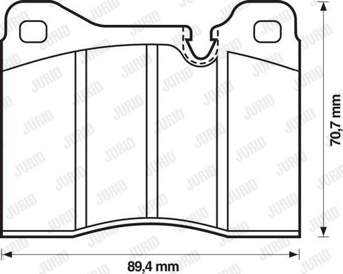 Jurid 571397J - Гальмівні колодки, дискові гальма autozip.com.ua