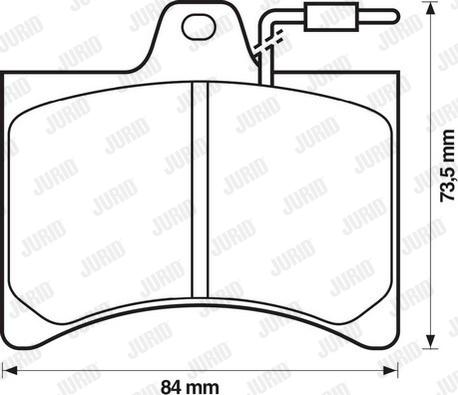 Jurid 571263J - Гальмівні колодки, дискові гальма autozip.com.ua