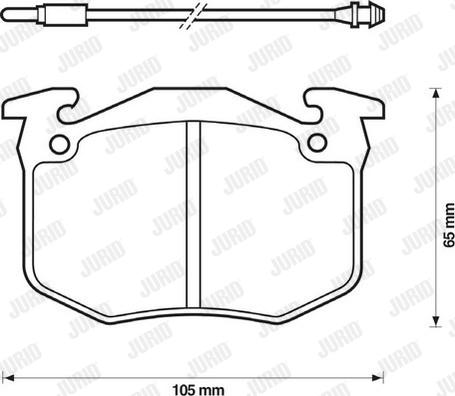 Jurid 571262J - Гальмівні колодки, дискові гальма autozip.com.ua