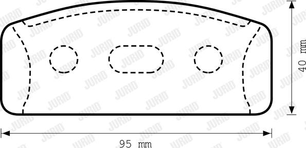 Jurid 571201J - Гальмівні колодки, дискові гальма autozip.com.ua