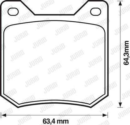 Jurid 571208J - Гальмівні колодки, дискові гальма autozip.com.ua