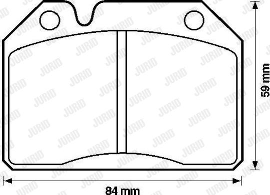 Jurid 571203J - Гальмівні колодки, дискові гальма autozip.com.ua