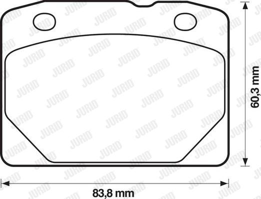 Jurid 571202J - Гальмівні колодки, дискові гальма autozip.com.ua