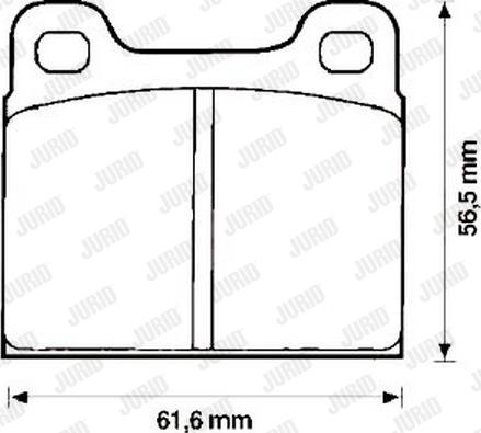 Jurid 571213J - Гальмівні колодки, дискові гальма autozip.com.ua