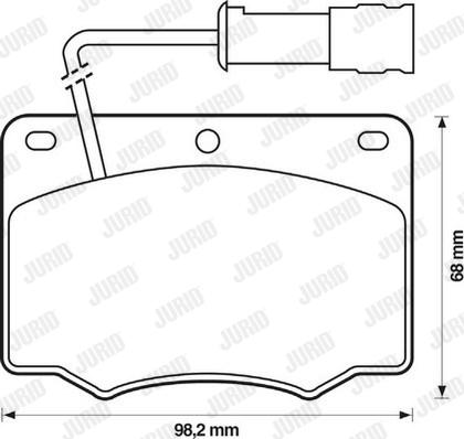 Jurid 571284J - Гальмівні колодки, дискові гальма autozip.com.ua