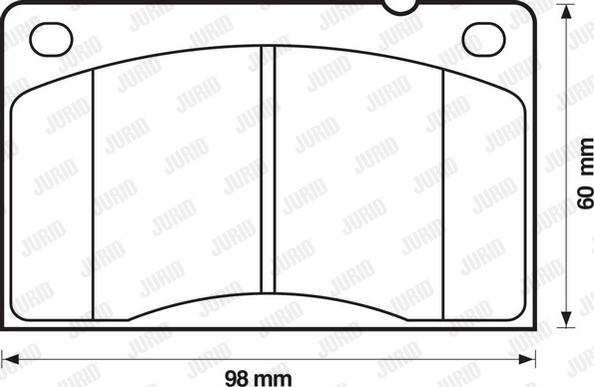 Jurid 571234D - Гальмівні колодки, дискові гальма autozip.com.ua