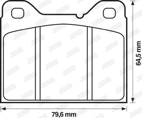 Jurid 571235J - Гальмівні колодки, дискові гальма autozip.com.ua