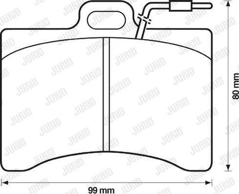 Jurid 571225J - Гальмівні колодки, дискові гальма autozip.com.ua