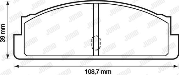 Jurid 571226J - Гальмівні колодки, дискові гальма autozip.com.ua