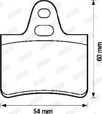 Jurid 571220J - Гальмівні колодки, дискові гальма autozip.com.ua