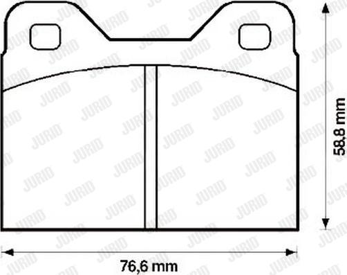 Jurid 571222J - Гальмівні колодки, дискові гальма autozip.com.ua