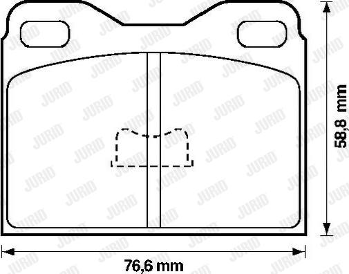 Jurid 571227J - Гальмівні колодки, дискові гальма autozip.com.ua