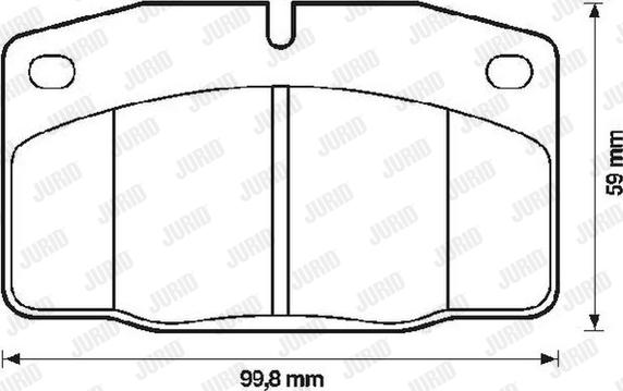 Jurid 571833J - Гальмівні колодки, дискові гальма autozip.com.ua