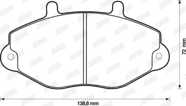 Jurid 571746D - Гальмівні колодки, дискові гальма autozip.com.ua