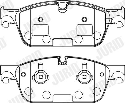 JURID 573448J - Гальмівні колодки, дискові гальма autozip.com.ua