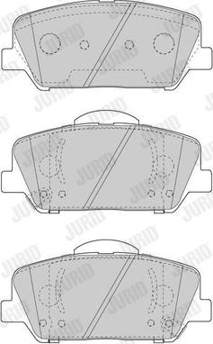 Jurid 573447J - Гальмівні колодки, дискові гальма autozip.com.ua