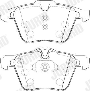 Jurid 573464J - Гальмівні колодки, дискові гальма autozip.com.ua