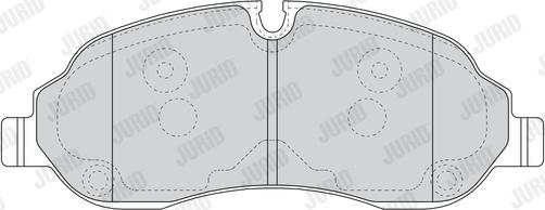 Jurid 573438J - Гальмівні колодки, дискові гальма autozip.com.ua