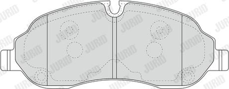 Jurid 573438J - Гальмівні колодки, дискові гальма autozip.com.ua