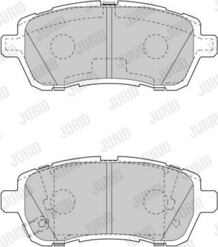 Jurid 573648J - Гальмівні колодки, дискові гальма autozip.com.ua