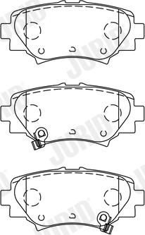 Jurid 573614J - Гальмівні колодки, дискові гальма autozip.com.ua