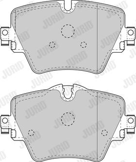 Jurid 573612J - Гальмівні колодки, дискові гальма autozip.com.ua