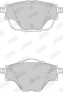 Jurid 573622J - Гальмівні колодки, дискові гальма autozip.com.ua