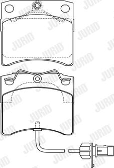 Jurid 573046J - Гальмівні колодки, дискові гальма autozip.com.ua