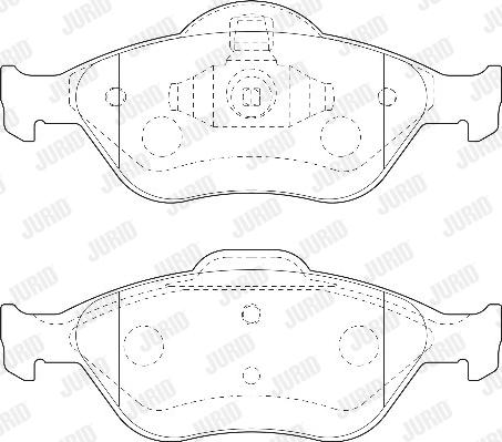 Jurid 573041D - Гальмівні колодки, дискові гальма autozip.com.ua