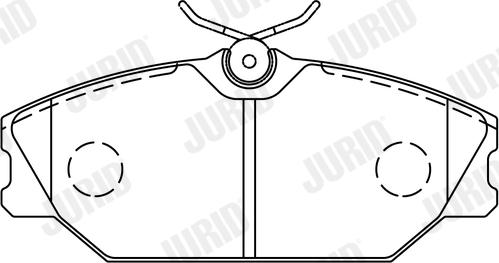 Jurid 573008J - Гальмівні колодки, дискові гальма autozip.com.ua