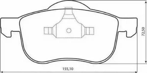 Jurid 573003J-AS - Гальмівні колодки, дискові гальма autozip.com.ua