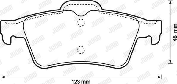 Jurid 573018J - Гальмівні колодки, дискові гальма autozip.com.ua