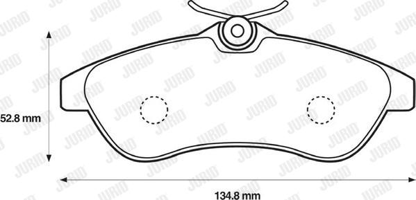 Jurid 573084J - Гальмівні колодки, дискові гальма autozip.com.ua