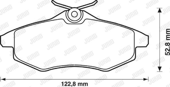 Jurid 573083JC - Гальмівні колодки, дискові гальма autozip.com.ua