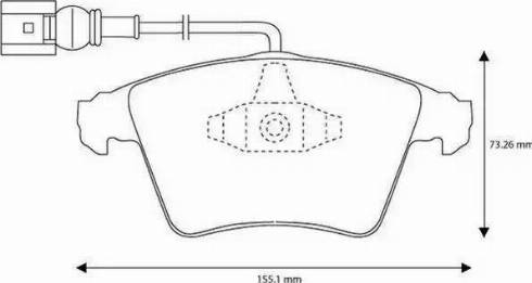 Jurid 573159J-AS - Гальмівні колодки, дискові гальма autozip.com.ua