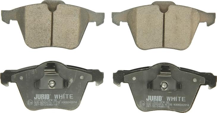JURID 573179JC - Гальмівні колодки, дискові гальма autozip.com.ua