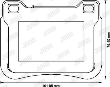 Jurid 573177JC - Гальмівні колодки, дискові гальма autozip.com.ua