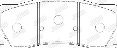 Jurid 573861J - Гальмівні колодки, дискові гальма autozip.com.ua