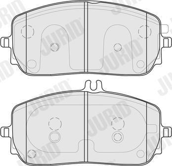 Jurid 573882J - Гальмівні колодки, дискові гальма autozip.com.ua