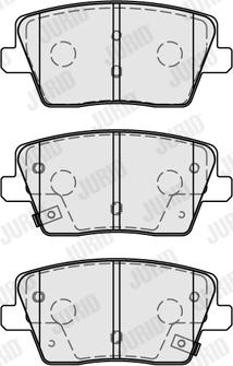 Jurid 573875J - Гальмівні колодки, дискові гальма autozip.com.ua