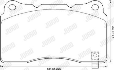 Jurid 573347J - Гальмівні колодки, дискові гальма autozip.com.ua