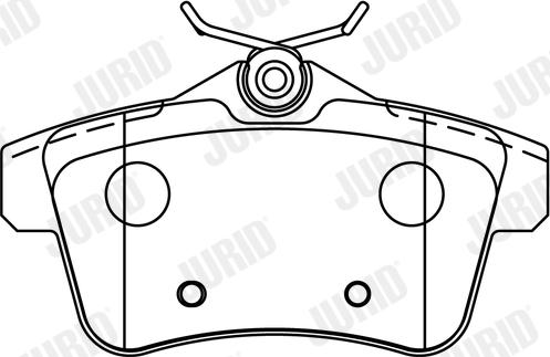 Jurid 573315J - Гальмівні колодки, дискові гальма autozip.com.ua