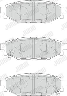 Jurid 573380J - Гальмівні колодки, дискові гальма autozip.com.ua
