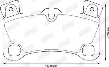 Jurid 573339JC - Гальмівні колодки, дискові гальма autozip.com.ua