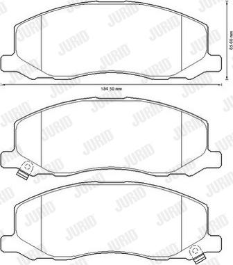 Jurid 573326JC - Гальмівні колодки, дискові гальма autozip.com.ua